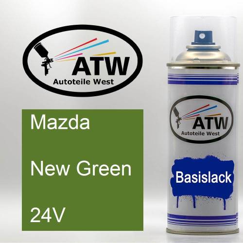 Mazda, New Green, 24V: 400ml Sprühdose, von ATW Autoteile West.